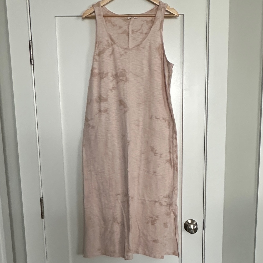 GAP Women’s Light Pink Tie-Dye Sleeveless Dress, Large, NWOT.